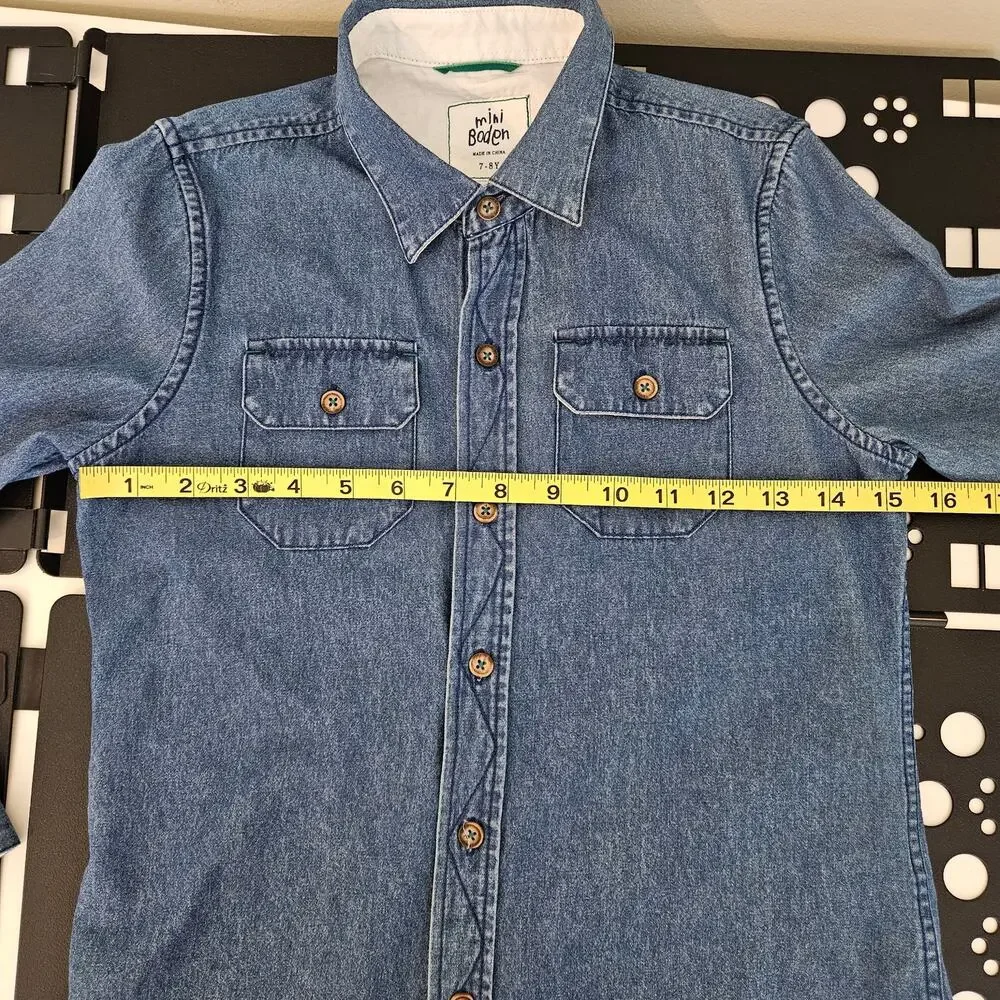 Boy's Shirt Bundle | Ralph Lauren | Mini Boden | Hanna Mickey‎ PJs | Size 8